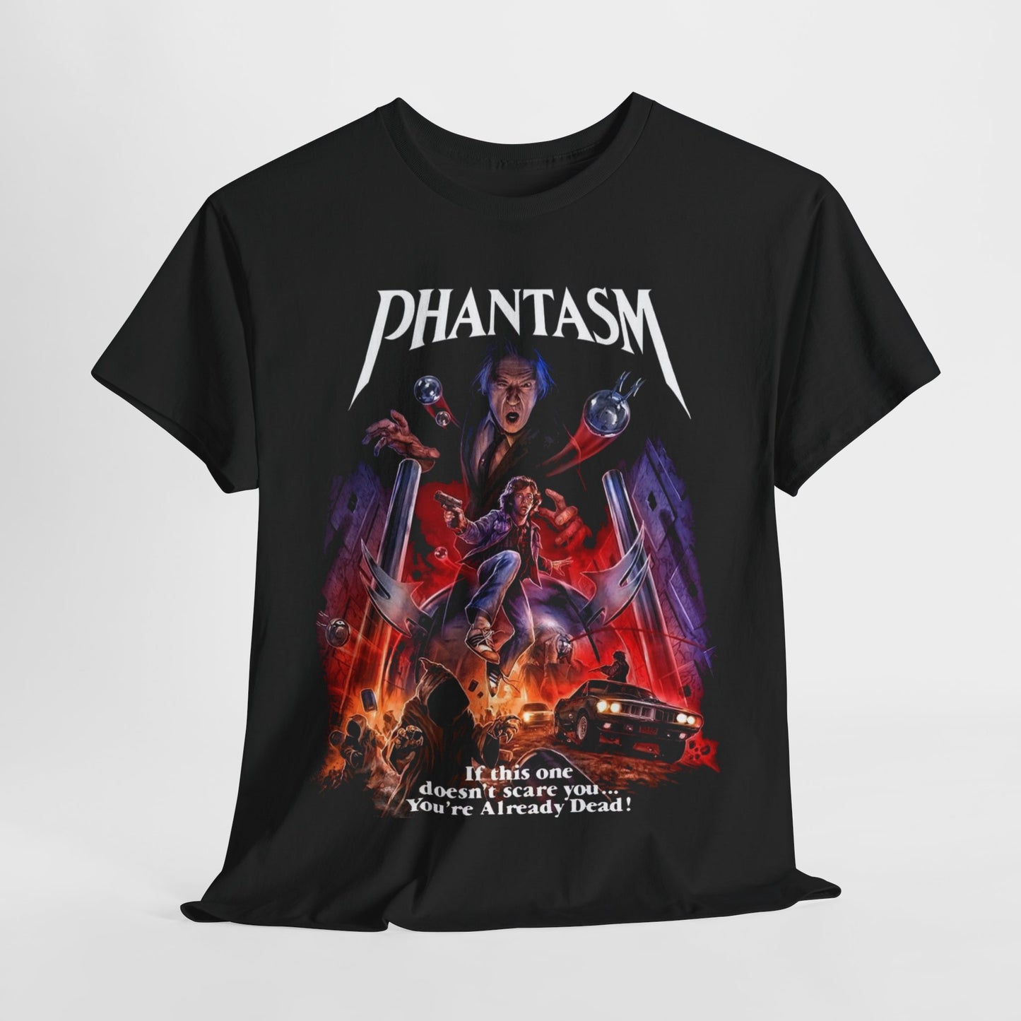 "Phantasm" Movie T-Shirt | 70s Horror Cult Classic Graphic Tee | Unisex Heavy Cotton