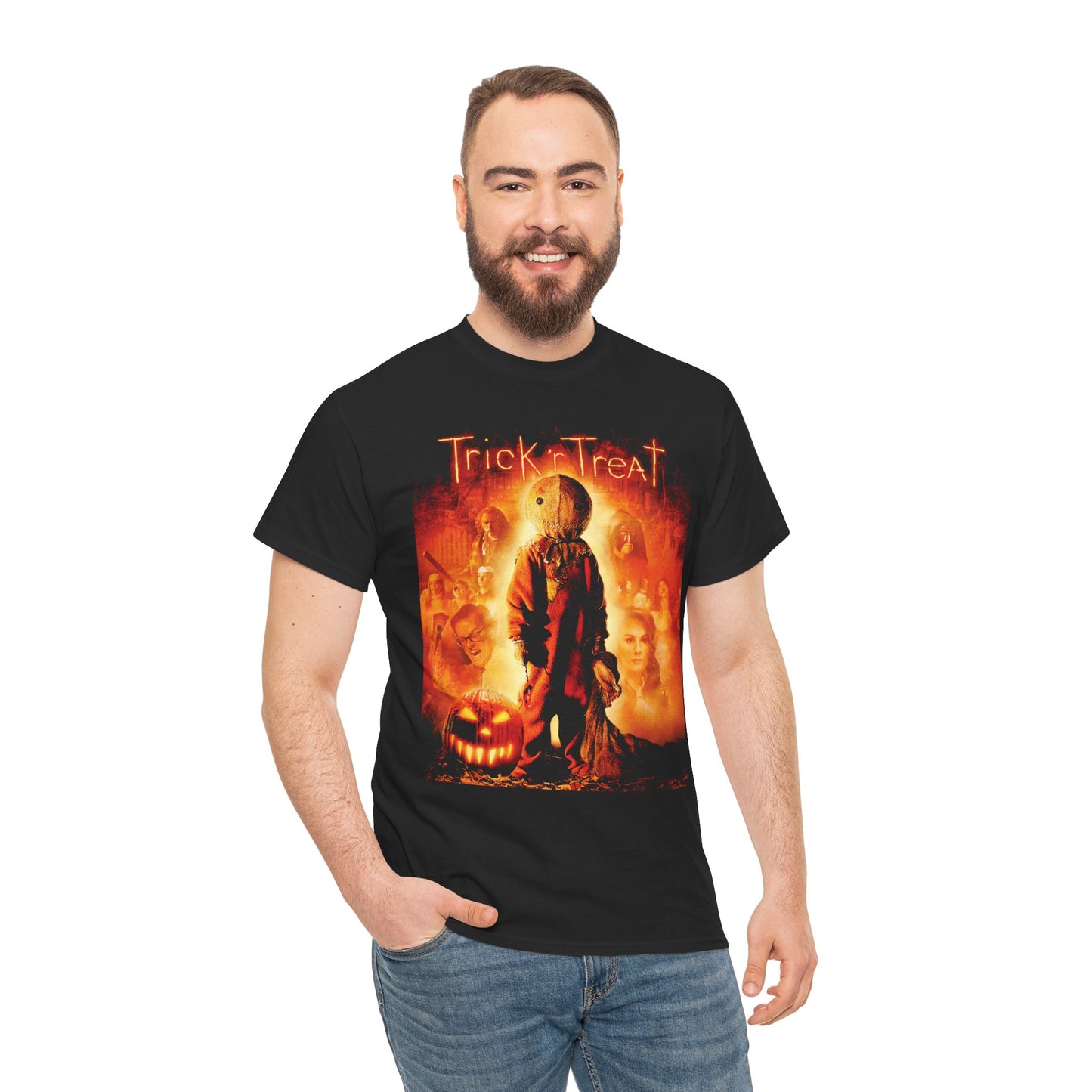 Trick r Treat Halloween Horror Graphic T-Shirt | Sam Pumpkin Movie Shirt | Unisex Fit