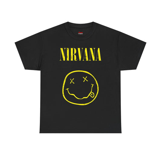 Nirvana Smiley Face T-Shirt – Vintage 90s Rock Graphic Tee | Unisex Streetwear