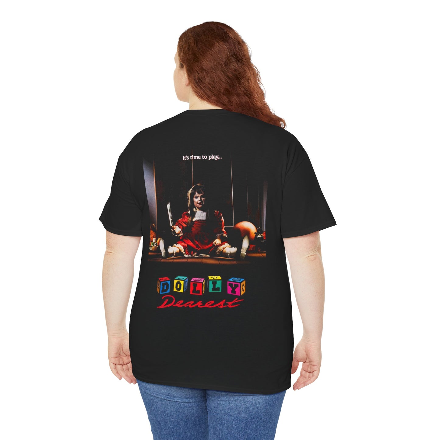 "Dolly Dearest" Movie T-Shirt | 90s Killer Doll Horror Graphic Tee | Unisex Fit | Front & Back Print