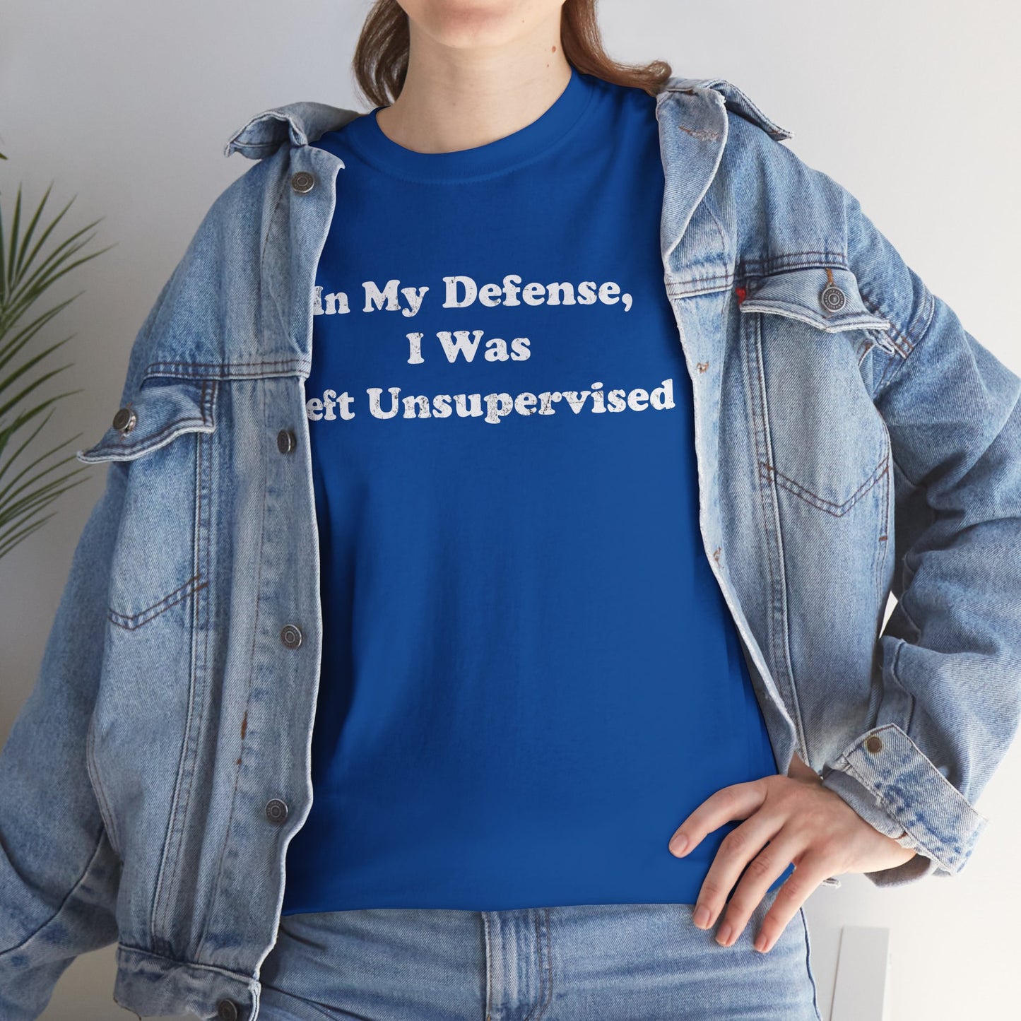 "In My Defense, I Was Left Unsupervised" - Unisex Fit